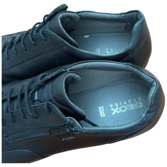 Geox Symbol Man Leather Shoes Size 47 US 13 - Picture 7 of 12